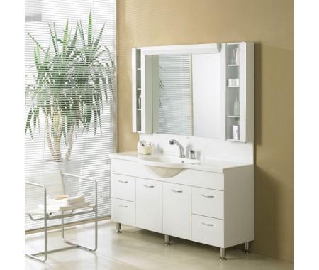 modern bathroom vanity cabinets acrylic white panel