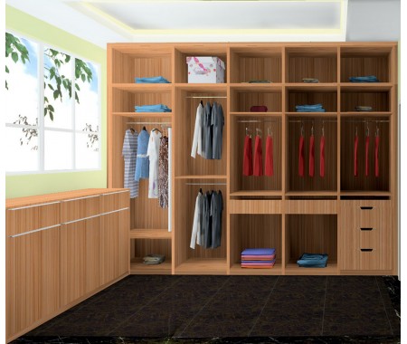 wood grain matt finish wardrobe designs for bedroom