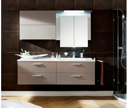 Modern wall mounted lywood water-resistant bathroom cabinet