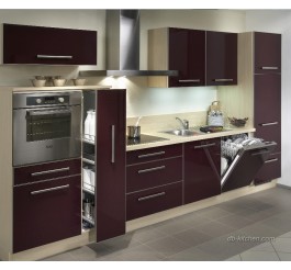 Practical high gloss UV custom kitchen cabinet