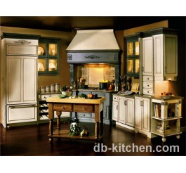 Classic PVC kitchen furniture China cabinet in small kitchen