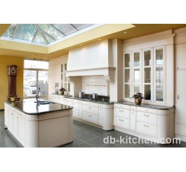 Modern  Australian style PVC with quartz stone counter top kitchen cabinet