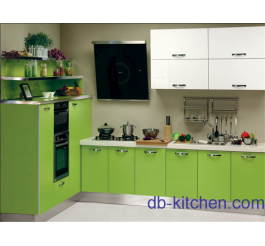 High gloss E0 plywood PETG color kitchen cabinet Australian style