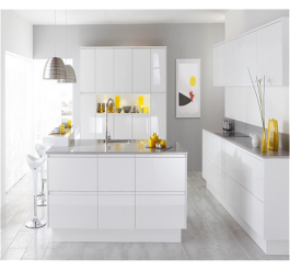 New high gloss kitchen cabinet with modern design