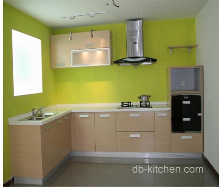 simple design melamine face kitchen cabinet color combination
