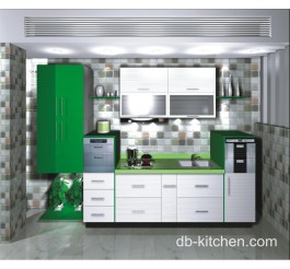 Modern colorful melamine face kitchen cabinet