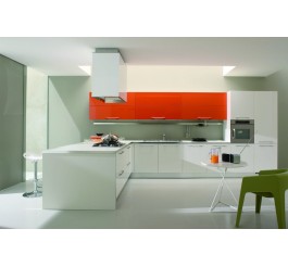 whiet color uv high gloss kitchen cabinet