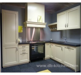 biege simple design PVC kitchen cabinet