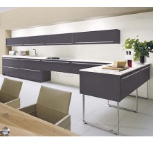 High quality grey lacquer kitchen cabinet China