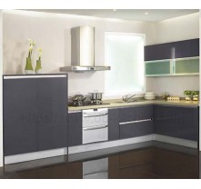New design grey lacquer kitchen cabinet China