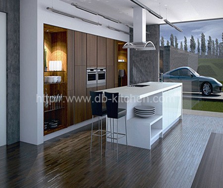 High-end Plywood China Acrylic Kitchen Cabinet