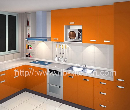 Custom Make High-end Acrylic Kitchen Cabinet