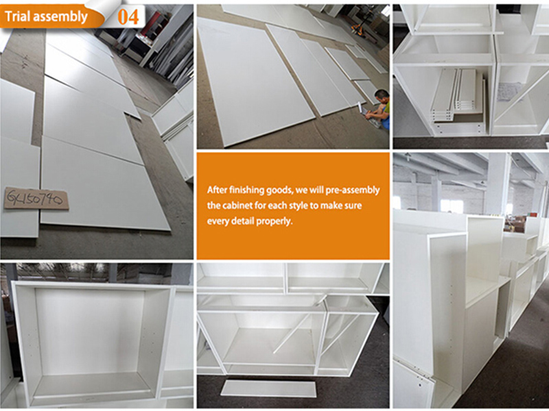 China acrylic plywood kitchen cabinets