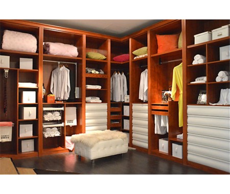 Professional wooden clothes wardrobe