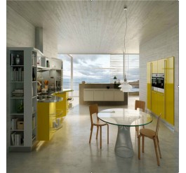 Modern home high gloss kitchen cabinet simple designs