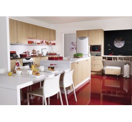 Modern design white gloss cabinets