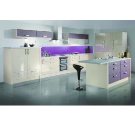 UV high gloss kitchen cabinet color combination