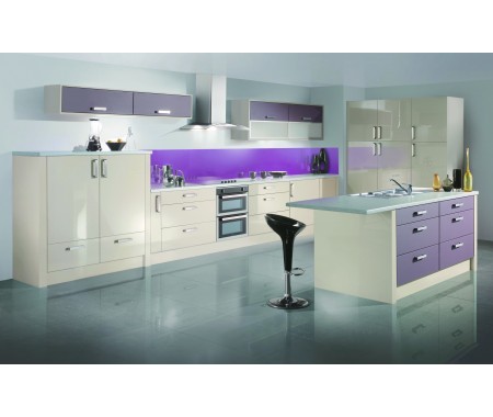 UV high gloss kitchen cabinet color combination