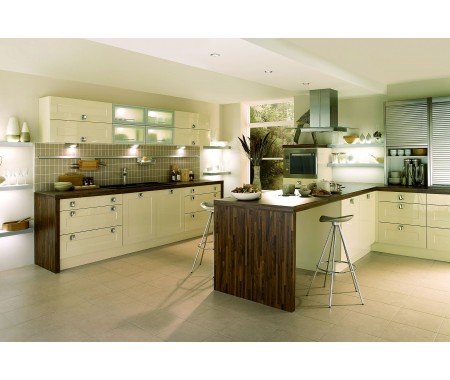 high gloss wooden kitchen cabinet