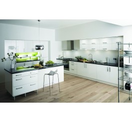 modern style kitchen cabinet with cold color