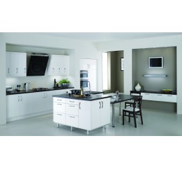 white UV high gloss used kitchen cabinet doors