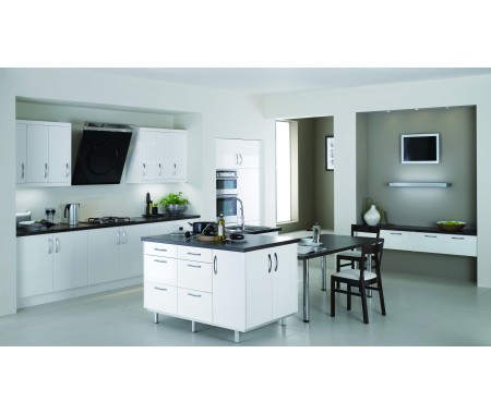 white UV high gloss used kitchen cabinet doors