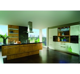 two composition units of kitchen cabinet