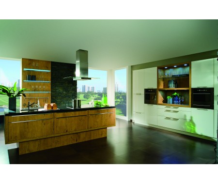 two composition units of kitchen cabinet