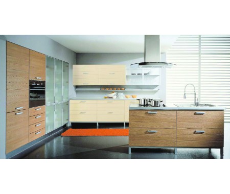 kitchen cabinet design with glass cabinet door