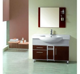 Aluminium edge plywood plate bathroom cabinets and vanities wood grain