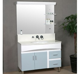 Vanity cabinets of acrylic panel