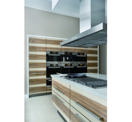 latest kitchen designs gloss wood grain