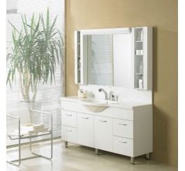 modern bathroom vanity cabinets acrylic white panel