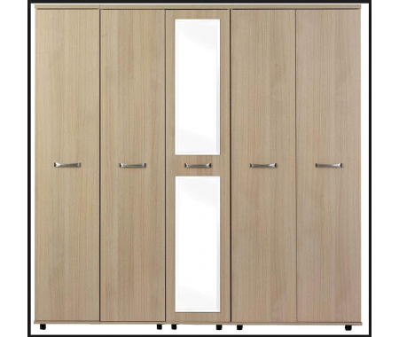 modern designed 5-door wardrobe for bedroom