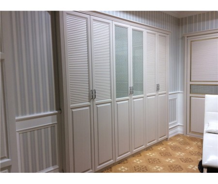 Jisheng white wardrobe with sliding mirror wardrobe doors