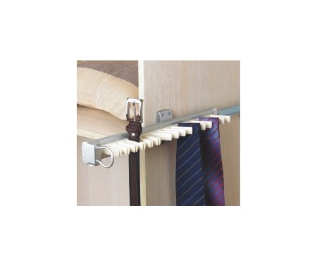 closet system sliding tie and belt rack