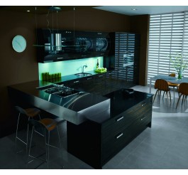 design a kitchen layout black gross