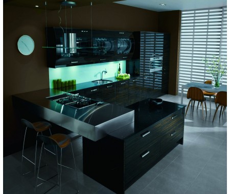 design a kitchen layout black gross