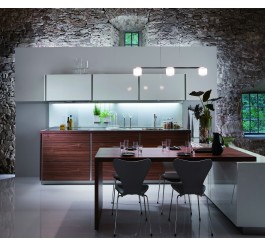 kitchen wall cabinet white and wood grain combination