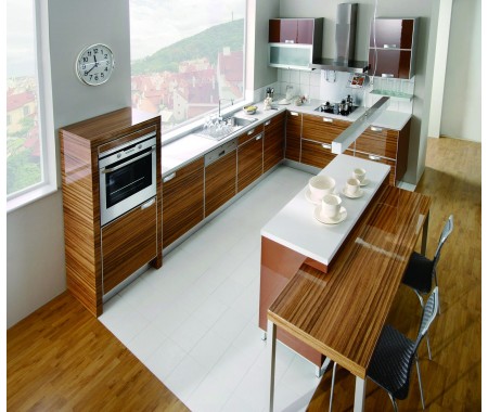 luxury kitchens wood grain design