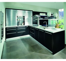 kitchen cabinet design with roller shutter