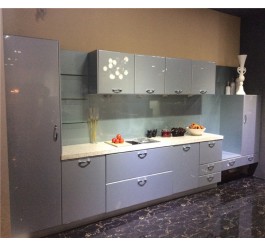 graceful UV high gloss custom kitchen cabinets