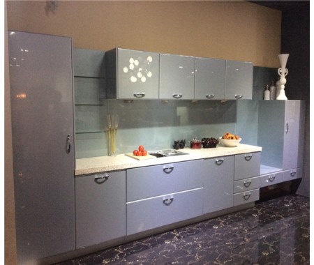 graceful UV high gloss custom kitchen cabinets