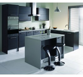 high-end design black kitchen cabinet in Australia