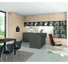 high-end design black kitchen cabinet in Australia