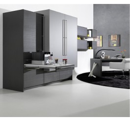 Ready made uv high gloss kitchen design(solid colours)