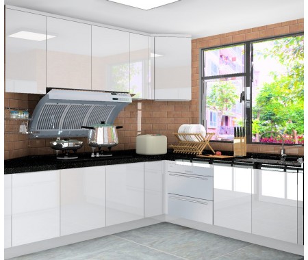 kitchen cabinet modern white gloss