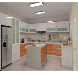 designing kitchen cabinets white gloss