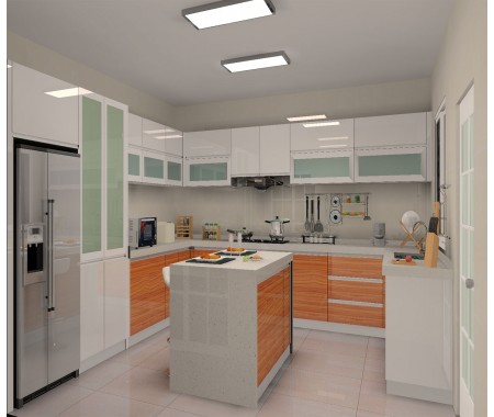 designing kitchen cabinets white gloss