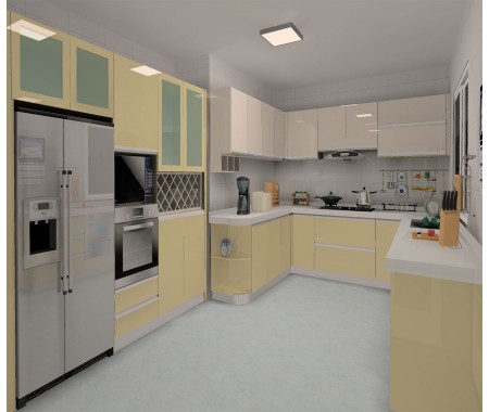 kitchen remodel designs UV high gloss